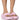 Front View Azalea Wang Odette Pu Flatfrom Sandal In Baby Pink