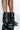 Front View Azalea Wang Off The Grid Wedge Bootie In Black