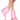 Front View Azalea Wang Off The Grid Wedge Bootie In Light Pink