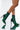 Front View Azalea Wang Olympus Has Fallen Stiletto Bootie In Green