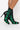 Side View Azalea Wang Olympus Has Fallen Stiletto Bootie In Green