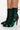 Full View Azalea Wang Olympus Has Fallen Stiletto Bootie In Green