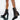 Front View Azalea Wang One Night Stand Chunky Bootie In Black