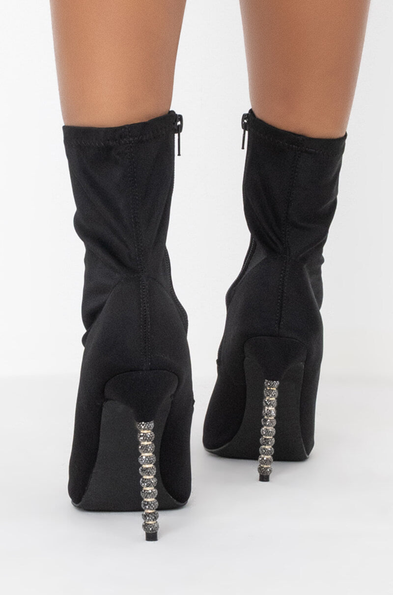 Detail View Azalea Wang Only One For You Stiletto Bootie In Black 3