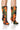 Front View Azalea Wang Orson Orange Camo Bootie