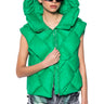 Front View Azalea Wang Paddington Weave Puffer Vest