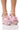 Front View Azalea Wang Palazzo Momento Embellished Chunky Sandal In Lightpink