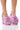 Front View Azalea Wang Palazzo Momento Embellished Chunky Sandal In Purple