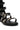 Full View Azalea Wang Palmira Black Silver Buckle Gladiator Sandal