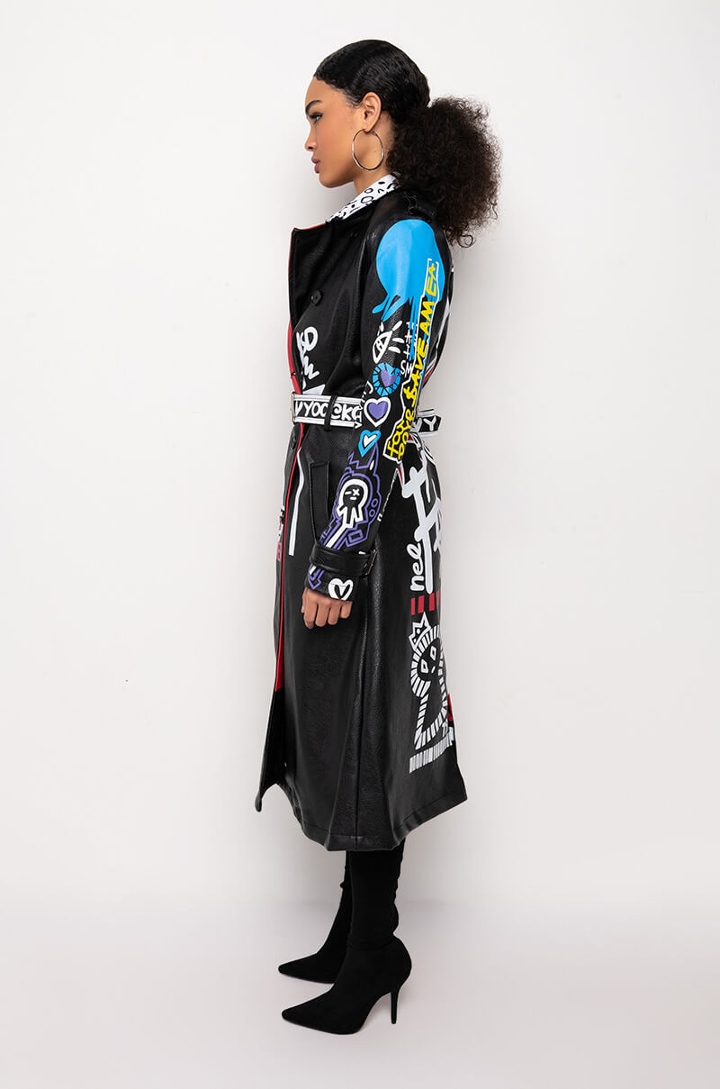 Full View Azalea Wang Party And Bs Artsy Trench Jacket 8