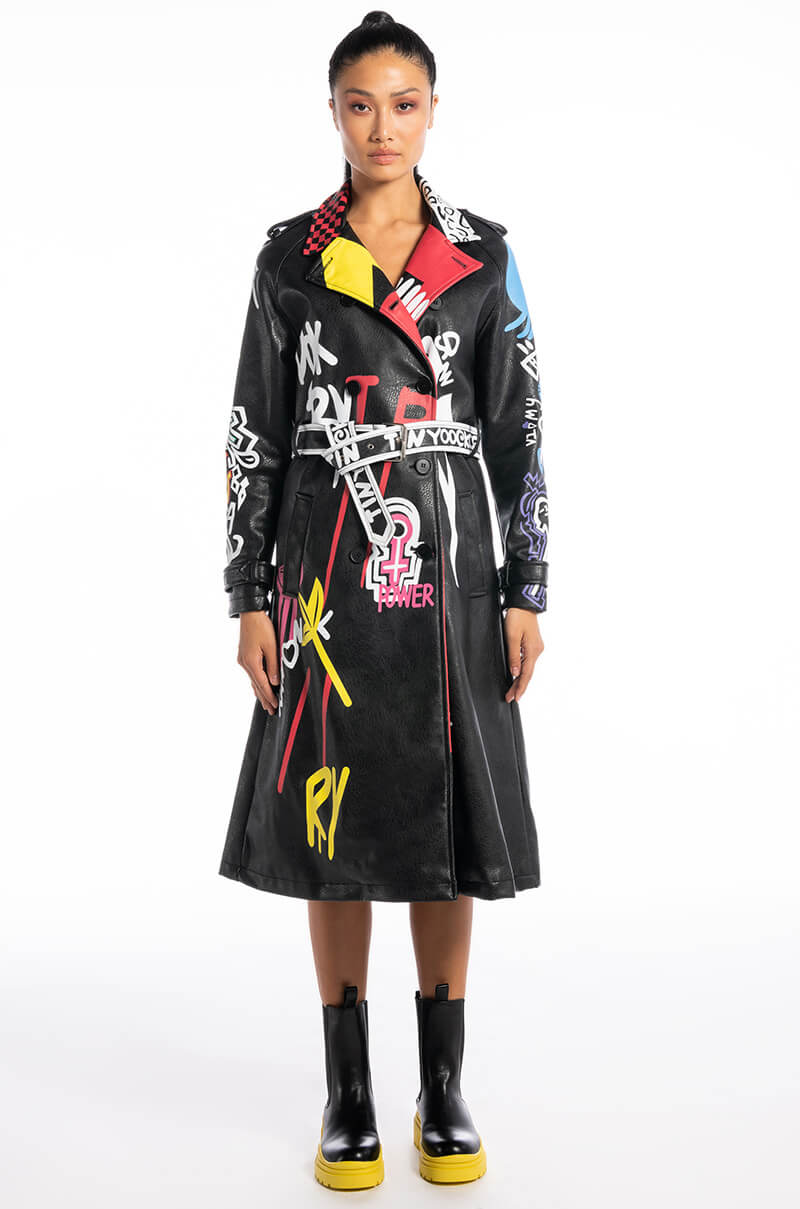 Extra View Azalea Wang Party And Bs Artsy Trench Jacket 10