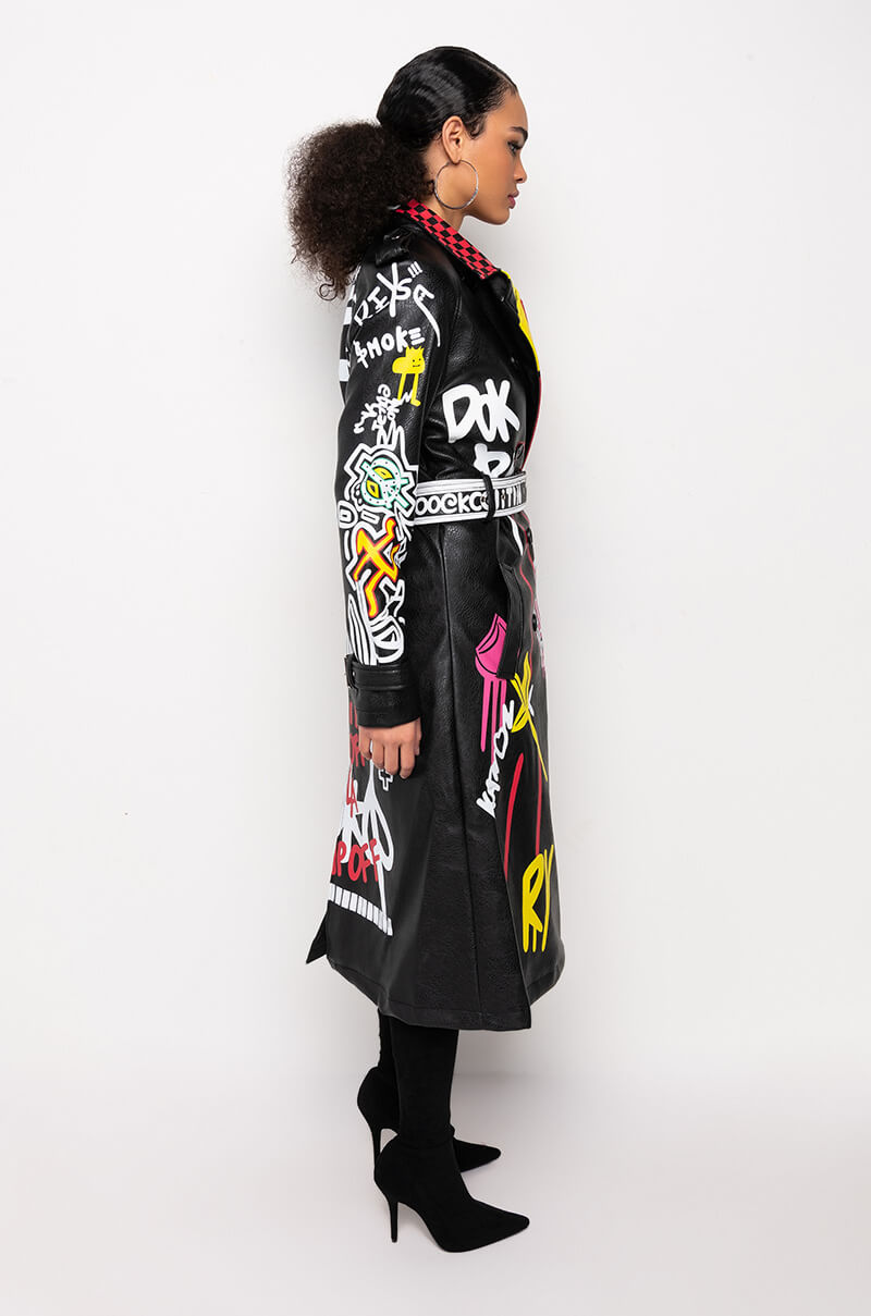Extra View Azalea Wang Party And Bs Artsy Trench Jacket 11