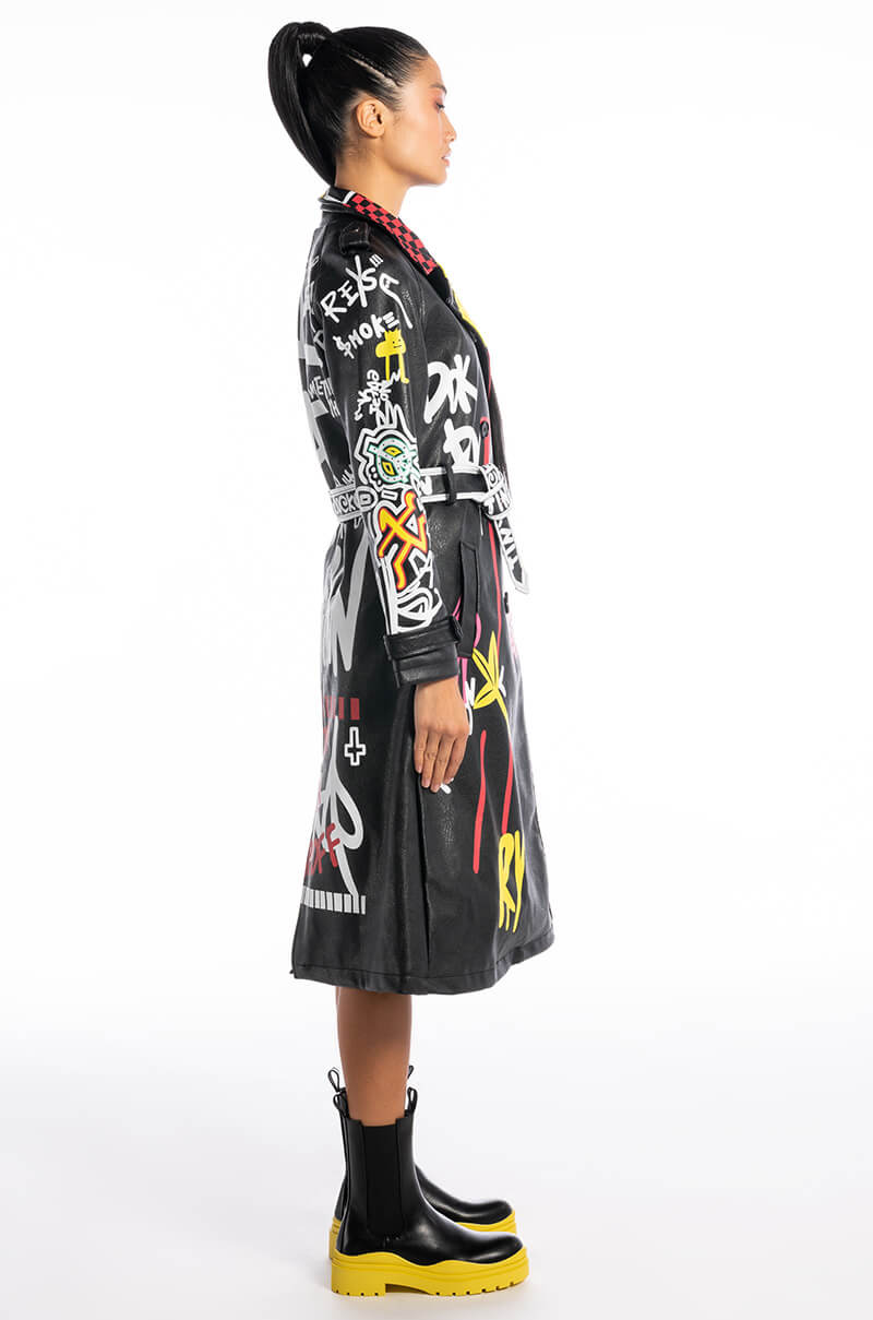 Extra View Azalea Wang Party And Bs Artsy Trench Jacket 12