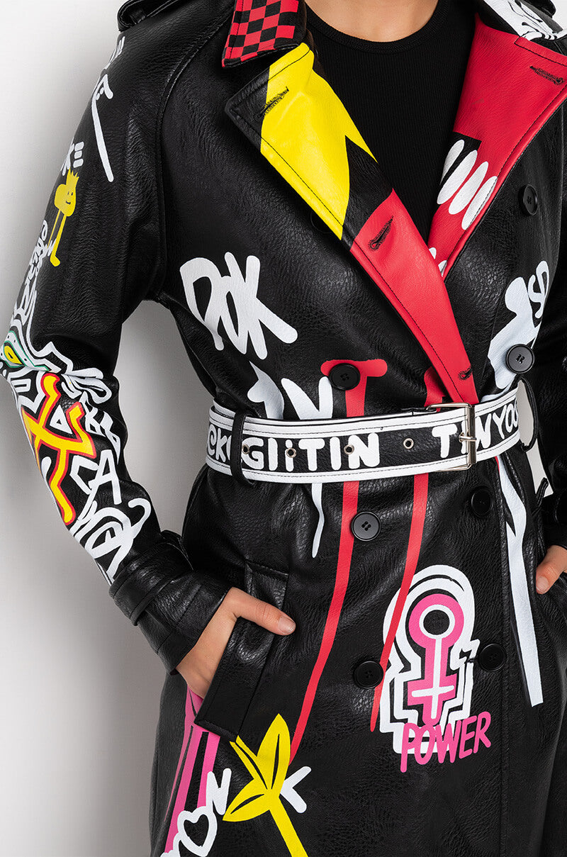 Extra View Azalea Wang Party And Bs Artsy Trench Jacket 15