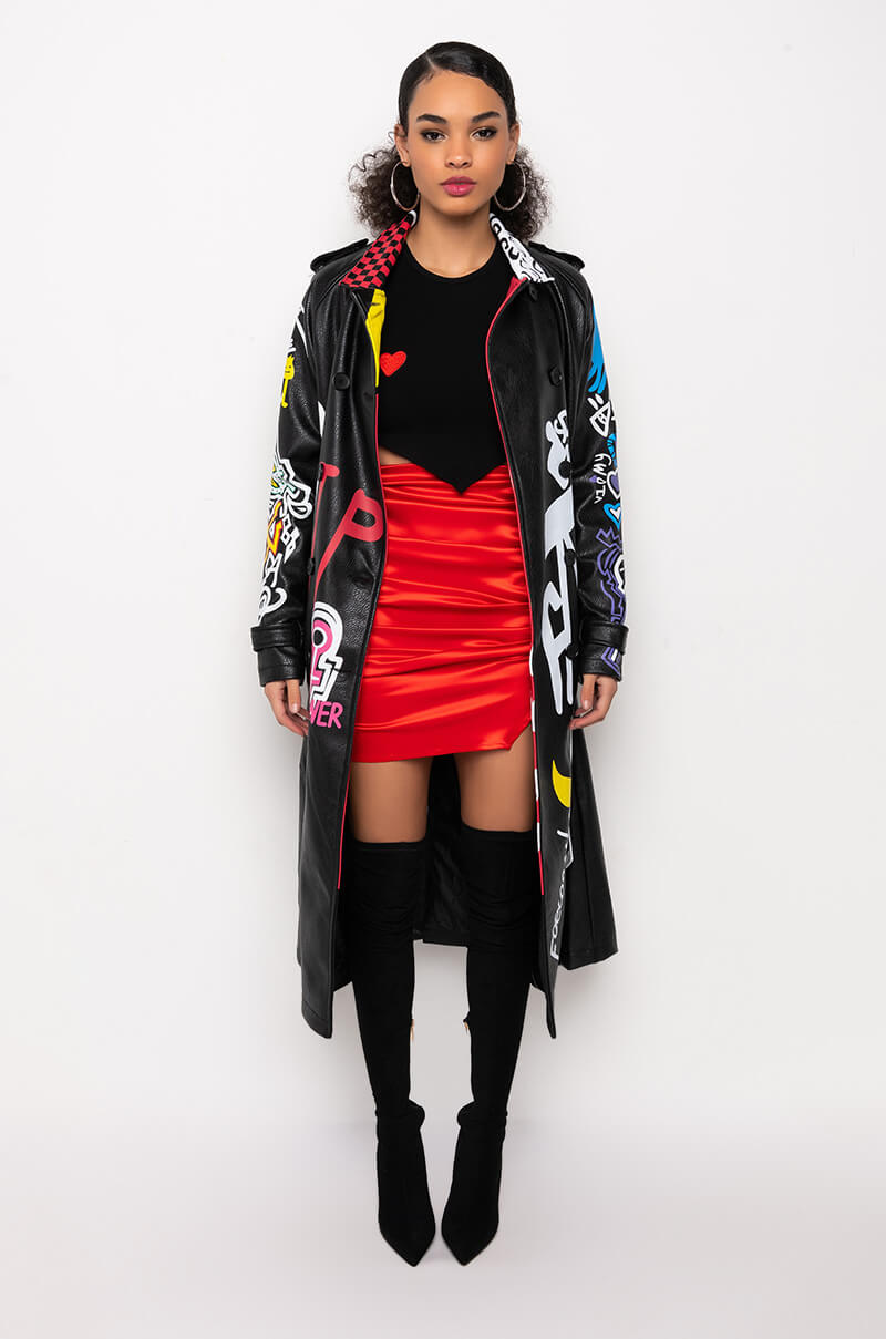 Extra View Azalea Wang Party And Bs Artsy Trench Jacket 17