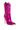 Back View Azalea Wang Passion Metallic Western Stiletto Bootie In Fuchsia