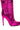 Full View Azalea Wang Passion Metallic Western Stiletto Bootie In Fuchsia