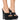 Front View Azalea Wang Patience Embellished Mule In Black