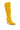 Back View Azalea Wang Pavetta Yellow Faux Suede Slouch Boot