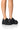 Front View Azalea Wang Pax Classic Flatform Loafer In Black