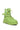 Back View Azalea Wang Peachy Monochromatic High Top Sneaker In Green