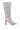 Side View Azalea Wang Peachy Pie Silver Embellished Boot