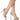 Front View Azalea Wang Penthouse Party Stiletto Sandal In Bone