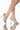 Front View Azalea Wang Penthouse Party Stiletto Sandal In Bone