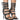 Front View Azalea Wang Peppermint Buckle Gladiator Sandal In Black