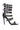 Side View Azalea Wang Peppermint Buckle Gladiator Sandal In Black