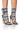 Front View Azalea Wang Peppermint Buckle Gladiator Sandal In Denim