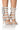 Front View Azalea Wang Peppermint Buckle Gladiator Sandal In White