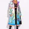 Front View Azalea Wang Phoenix Rising Moto Patch Trench Coat