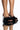 Front View Azalea Wang Pillow Talk Square Toe Sandal In Black