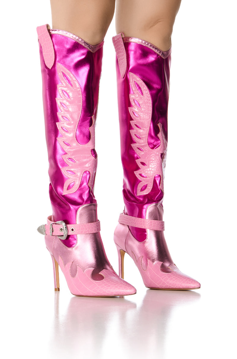 AZALWA WANG PINKSTER WESTERN STILETTO BOOT view 0