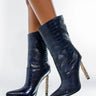 Front View Azalea Wang Play With My Heart Stiletto Bootie In Blue