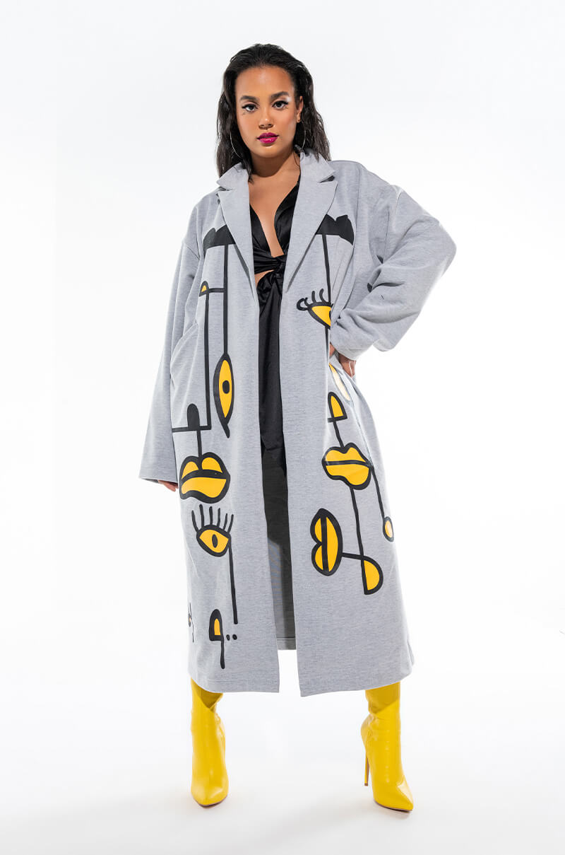 Side View Azalea Wang Plus Abstract Vibes Trench 3