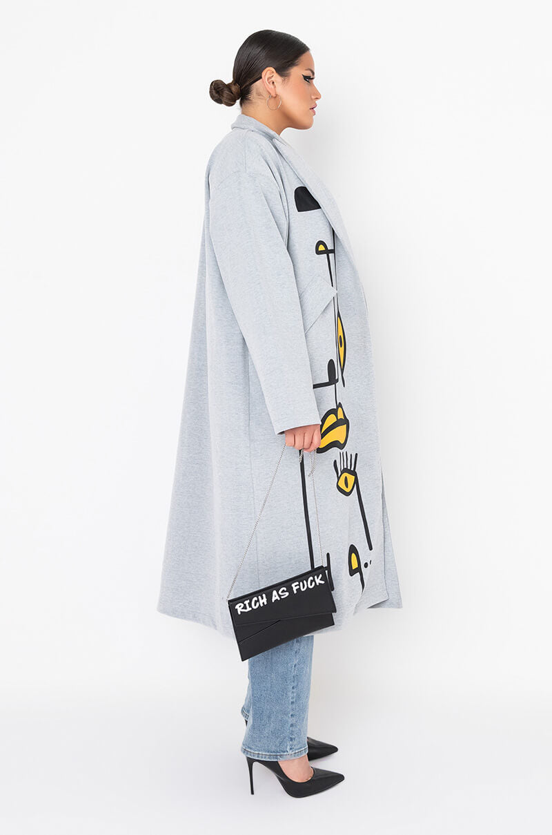 Detail View Azalea Wang Plus Abstract Vibes Trench 6