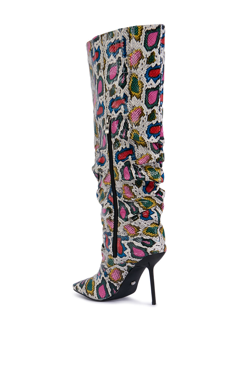 Full View Azalea Wang Pokey Multi Snake Boot