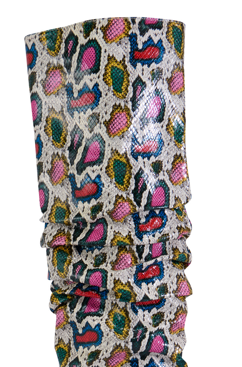 Extra View Azalea Wang Pokey Multi Snake Boot