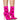 Front View Azalea Wang Posh Princess Brocade Bootie In Fuchsia