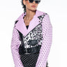 Front View Azalea Wang Pretty Mess Graffiti Jacket