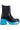 Side View Azalea Wang Primrose Blue Sole Chunky Boots In Black