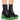 Front View Azalea Wang Primrose Green Sole Chunky Boots In Black
