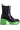 Side View Azalea Wang Primrose Green Sole Chunky Boots In Black