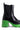Full View Azalea Wang Primrose Green Sole Chunky Boots In Black