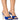 Front View Azalea Wang Princess Perfect Embellished Sandal In Blue