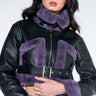 Front View Azalea Wang Purely Plush Bonded Fur Pu Jacket