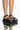 Front View Azalea Wang Push The Limit Flatform Sandal In Black