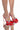 Front View Azalea Wang Put A Ring On It Stiletto Pump In Red